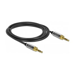 DeLOCK Cable de audio 3,5 mm con adaptador de tornillo 1 m
