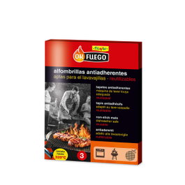 Flower Alfombrilla antiadherente okfuego 30 x 40 cm, 3 uds