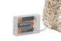 DKD Home Decor Set de 3 Conos de Ratán con LED, 20x20x80 cm, Crema Nevado