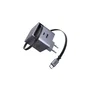 Ugreen Cargador GaN 65W con Cable USB-C Retráctil Gris