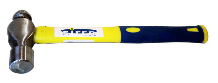 SIFER Martillo de bola con mango de fibra de 16 oz