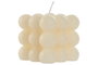 DKD Home Decor Vela 6x5x6 cm Crema Estilo Scandi Basic Candle 28h Cera Parafina (12 Unidades)