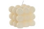 DKD Home Decor Velas de Cera de Parafina Bolas Naturales Crema