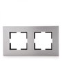 Panasonic Marco Novella 2 Elementos Aluminio Eloxal Plata