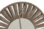 DKD Home Decor Set de 3 Espejos de Yute y Cristal Natural 20x20 cm