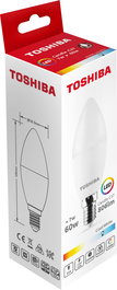 TOSHIBA Bombilla LED C37 E14 7W 6500K ULT.UDS