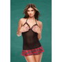 Disfraz Erótico Teacher’s Pet School Girl Rojo S/M
