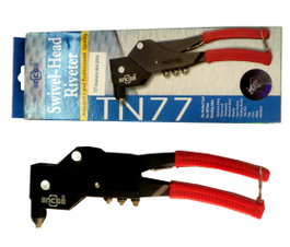 SIFER Remachadora TN77 de una mano con cabeza giratoria