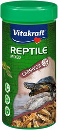 Vitakraft Reptile Mixed 250ml - Mezcla de Alimento para Reptiles Carnívoros e Insectívoros con Palitos Flotantes Enriquecido con Vitaminas y Minerales