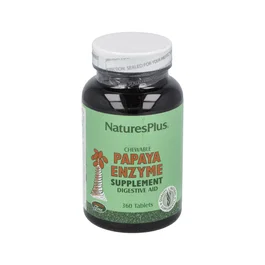 NATURES PLUS Papaya Enzyme Comprimidos Masticables con Papaina para la Digestión 360 Comp.