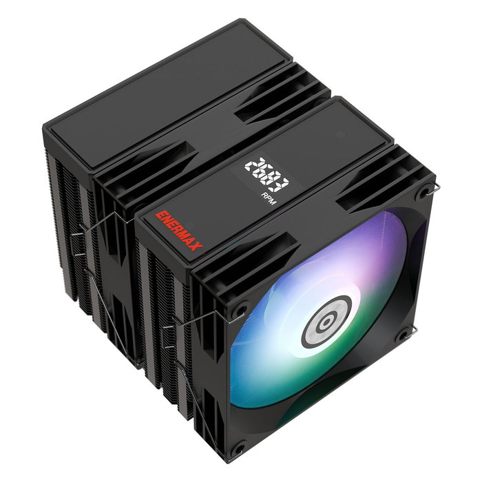 Enermax ETS-T60D-ARGB Refrigerador de aire Negro con iluminación LED