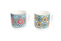 DKD Home Decor Mug Arabe Multicolor Porcelana 380ml (12 Unidades) 8.5 x 10 x 11.5 cm