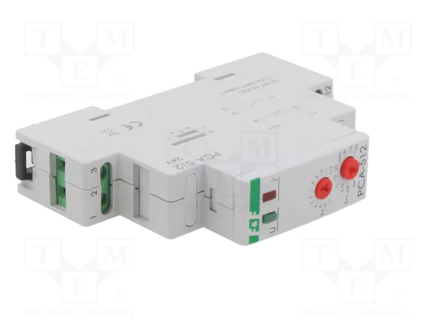 F&F PCA-512-24V Relé de tiempo SPDT 10A 24VAC/24VDC F&F PCA-512-24V Relé de tiempo SPDT 10A 24VAC/24VDC