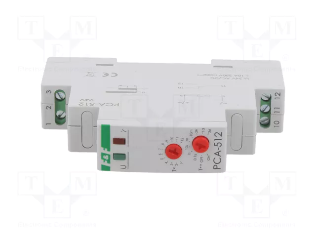 F&F PCA-512-24V Relé de tiempo SPDT 10A 24VAC/24VDC F&F PCA-512-24V Relé de tiempo SPDT 10A 24VAC/24VDC