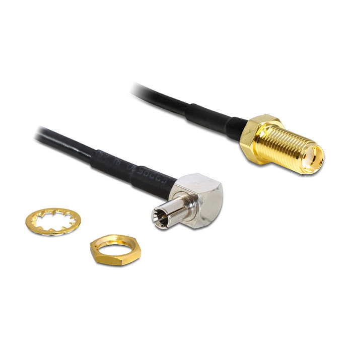 DeLOCK Cable Coaxial 88487 con Conectores TS-9 y SMA, 1,45 m DeLOCK Cable Coaxial 88487 con Conectores TS-9 y SMA, 1,45 m
