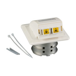 EFB Elektronik FTTH-OUTLET-SC-OM3 Toma de datos con 2 acoplamientos SC-S OM3 y shutter