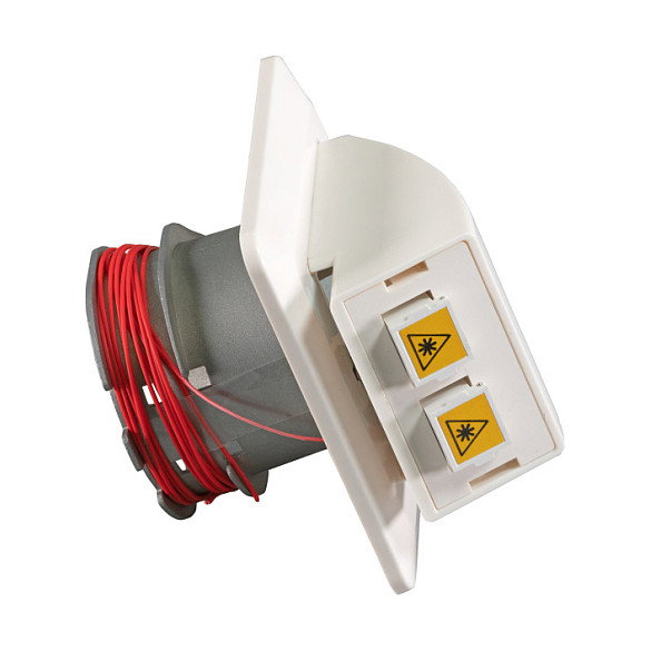 EFB Elektronik FTTH-OUTLET-SC-OM3 Toma de datos con 2 acoplamientos SC-S OM3 y shutter