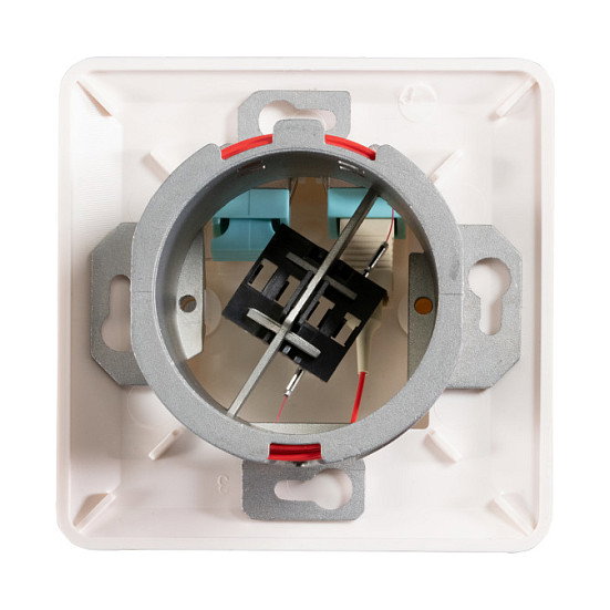 EFB Elektronik FTTH-OUTLET-SC-OM3 Toma de datos con 2 acoplamientos SC-S OM3 y shutter