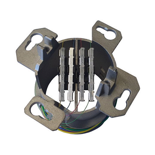 EFB Elektronik FTTH-OUTLET-SC-OM3 Toma de datos con 2 acoplamientos SC-S OM3 y shutter