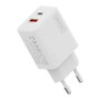 Digitus Cargador USB GaN 30 W con USB-C y USB-A, Blanco