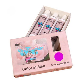 Pryse Caja 3 Tubos 21ml Óleo N.17 Magenta Wonder Art 6250017