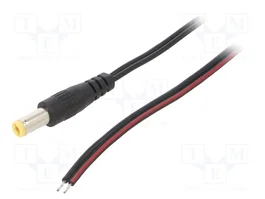 SUNNY Cable de alimentación plano DC 5,5/2,1 de 1,5m