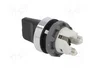 ABB M2S Interruptor Rotativo Negro 22mm