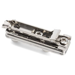 Salice Bap7M09 Base Recta Chapa Clip 2R H0 Taco Montaje Directo Ø10Mm 2 Regulaciones Frontal Y Vertical Altura H3