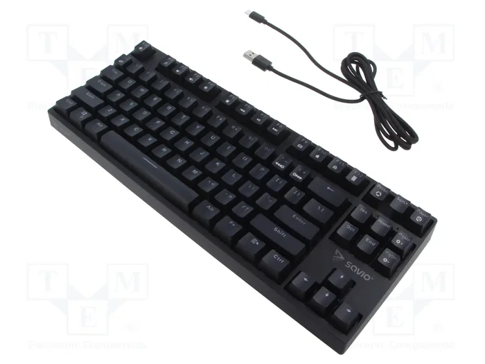 SAVIO Teclado Mecánico RGB RAMPAGE BROWN Negro SAVIO Teclado Mecánico RGB RAMPAGE BROWN Negro