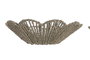 DKD Home Decor Set de Centro de Mesa de 2 Piezas en Seagrass y Metal Natural