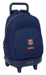 Safta Mochila Grande con Ruedas Compact Extraíble FC Barcelona 2ª Equipación 33x45x22cm