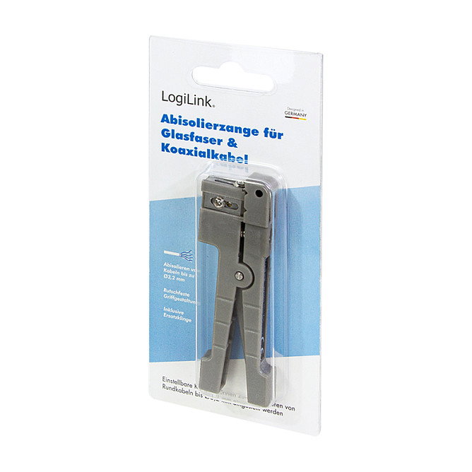 LogiLink Peladora ajustable para fibra, coaxial y cobre hasta 3,2 mm