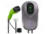 Qoltec Estación de carga EV2w1 Typ2 22kW Wi-Fi LCD RFID 3 fases 5m