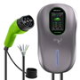 Qoltec Estación de carga EV2w1 Typ2 22kW Wi-Fi LCD RFID 3 fases 5m