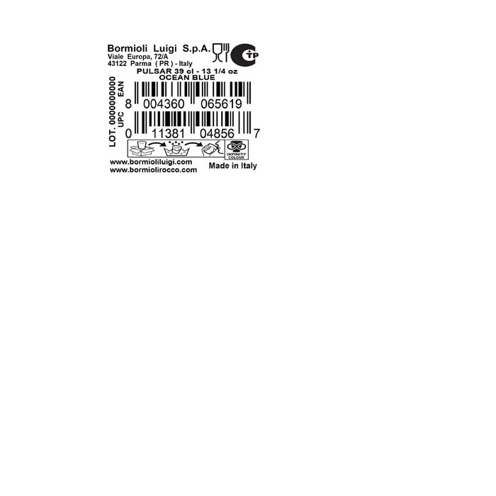 Vaso Bajo Vidrio Pulsar Bormioli Rocco 39 cL Vaso Bajo Vidrio Pulsar Bormioli Rocco 39 cL