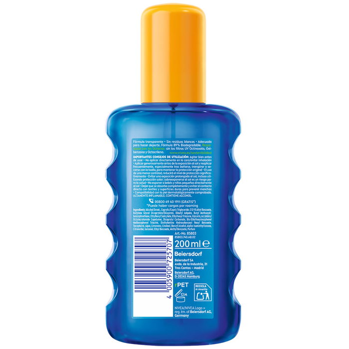 Nivea SUN Protege & Refresca Spray Solar Invisible SPF 30 200 ml Nivea SUN Protege & Refresca Spray Solar Invisible SPF 30 200 ml