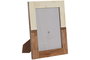 DKD Home Decor Marco de Fotos 15x20 Mango y Resina Blanco