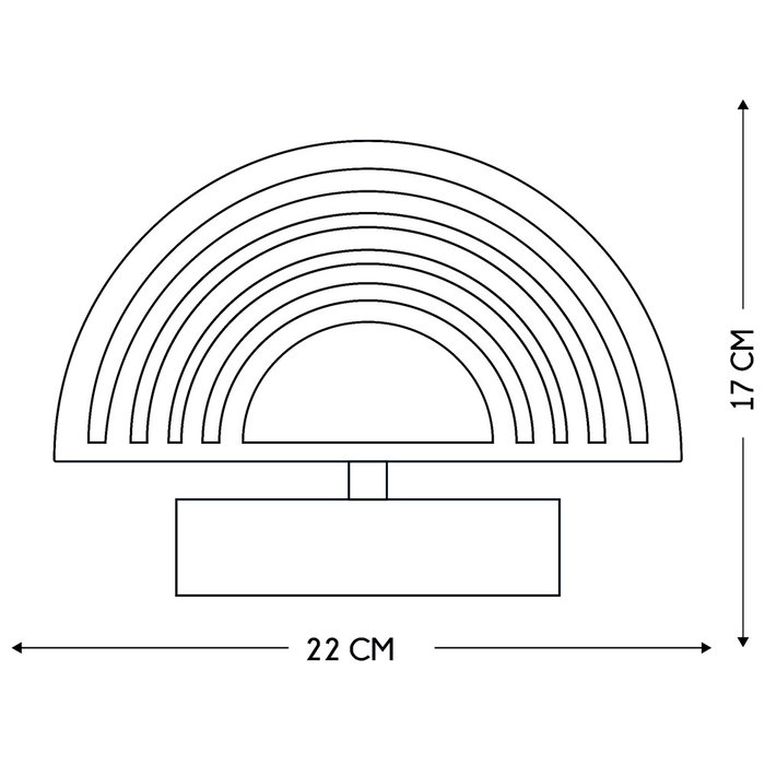 Home Deco Factory Neón Led A Pilas Arcoiris Colección Neon