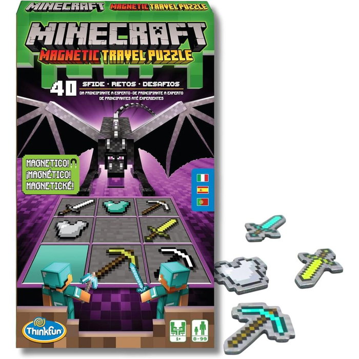 Ravensburger Juego de lógica Minecraft 40 desafíos Ravensburger Juego de lógica Minecraft 40 desafíos