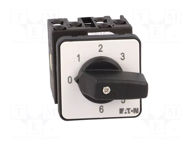 EATON ELECTRIC Interruptor de levas multiposición T0-3-8244/E, 20A, 1 polo, 7 posiciones