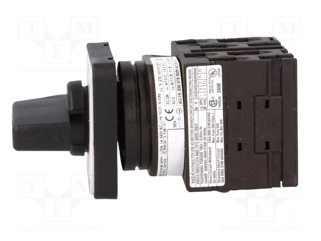 EATON ELECTRIC Interruptor de levas multiposición T0-3-8244/E, 20A, 1 polo, 7 posiciones