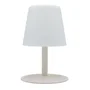Lumisky Lámpara de Mesa Inalámbrica Standy Mini Cream con Base de Acero Crema, LED Regulable Blanco Cálido/Frío, Hasta 8 Horas de Autonomía