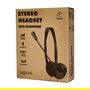LogiLink Auriculares Diadema Estéreo con Micrófono HS0052 - Alámbrico, 3.5mm, para Oficina/Centro de Llamadas, Negro