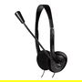 LogiLink Auriculares Diadema Estéreo con Micrófono HS0052 - Alámbrico, 3.5mm, para Oficina/Centro de Llamadas, Negro