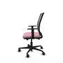 PIQUERAS Y CRESPO Silla de oficina Haches Rosa y Gris