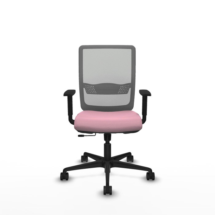 PIQUERAS Y CRESPO Silla de oficina Haches Rosa y Gris PIQUERAS Y CRESPO Silla de oficina Haches Rosa y Gris