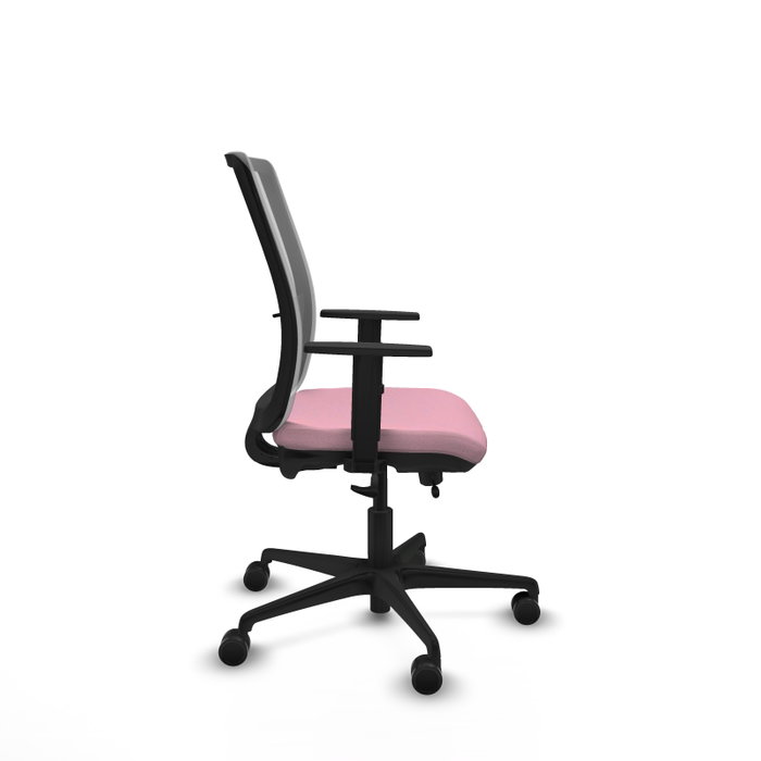 PIQUERAS Y CRESPO Silla de oficina Haches Rosa y Gris PIQUERAS Y CRESPO Silla de oficina Haches Rosa y Gris