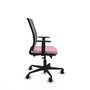 PIQUERAS Y CRESPO Silla de oficina Haches Rosa y Gris
