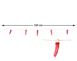 Guirnalda Decorativa De Despojos Humanos Con Dedos Sangrientos 150 cm Para Halloween, Terror y Decoración Macabra