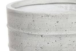 DKD Home Decor Macetero Terraza Y Jardin Gris Magnesia 44.5 x 43.5 x 44.5 cm Set de 3